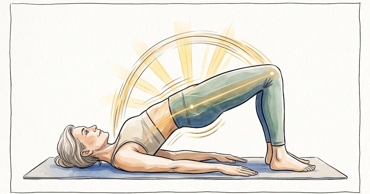 Plancha con rodillas y puente: dos aliados para cuidar el abdomen después de los cincuenta