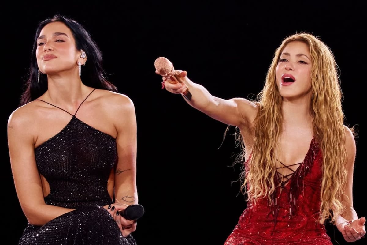 La noche en que Shakira y Dua Lipa se encontraron en Madrid para cantar "Antología"
