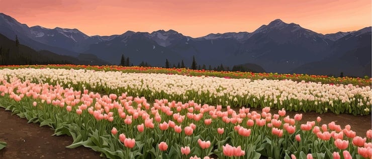Trevelin se viste de tulipanes: arrancó la temporada 2026 en el corazón galeso de la Patagonia