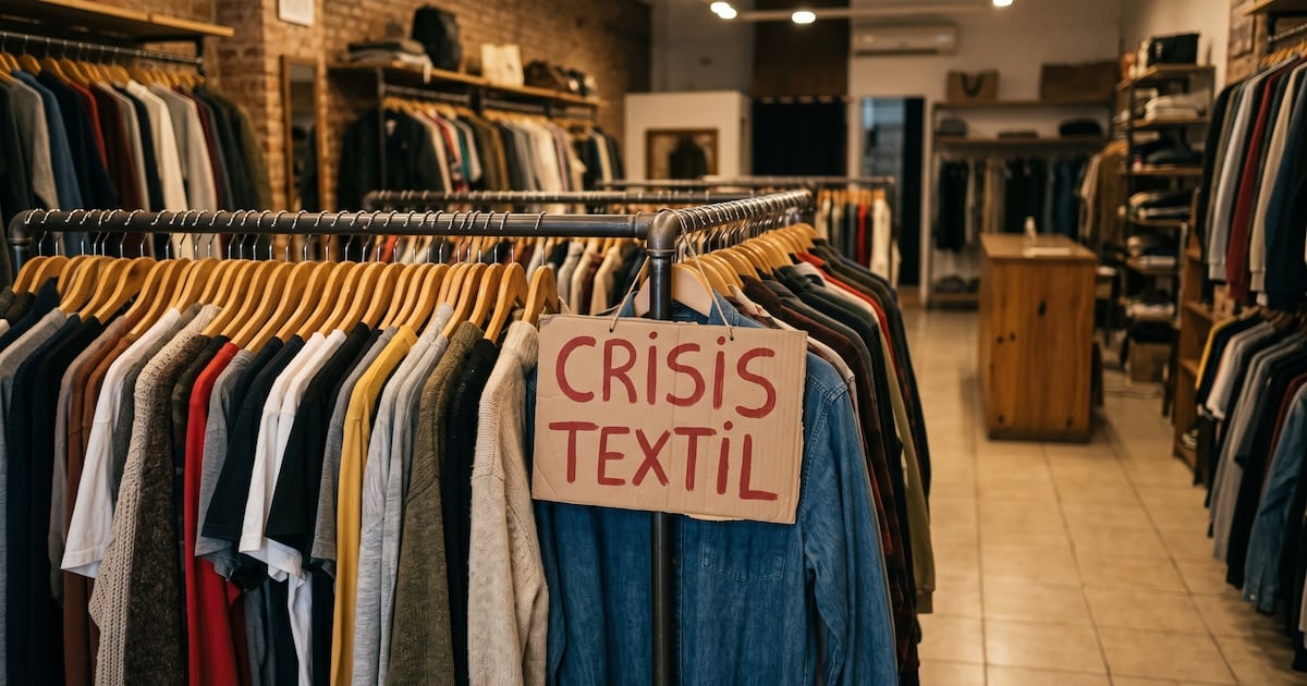 La industria textil atraviesa su peor momento en más de dos décadas y acumula una contracción del 22,6% en 2026