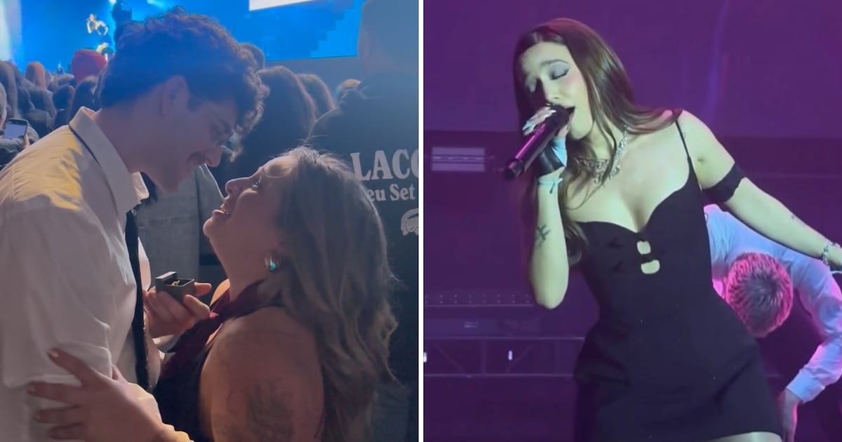 Un "sí" en plena platea: el pedido de casamiento que se coló en el cierre de gira de Ángela Torres