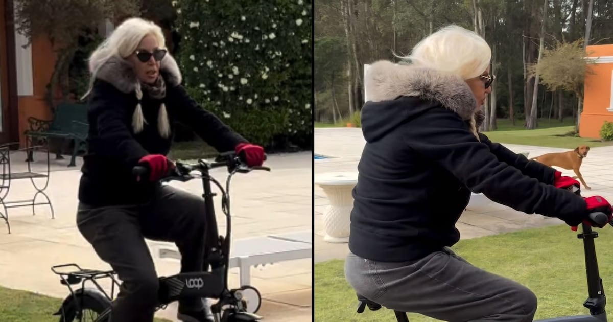 Susana Giménez pedalsó por su mansión en Punta del Este con sus perros
