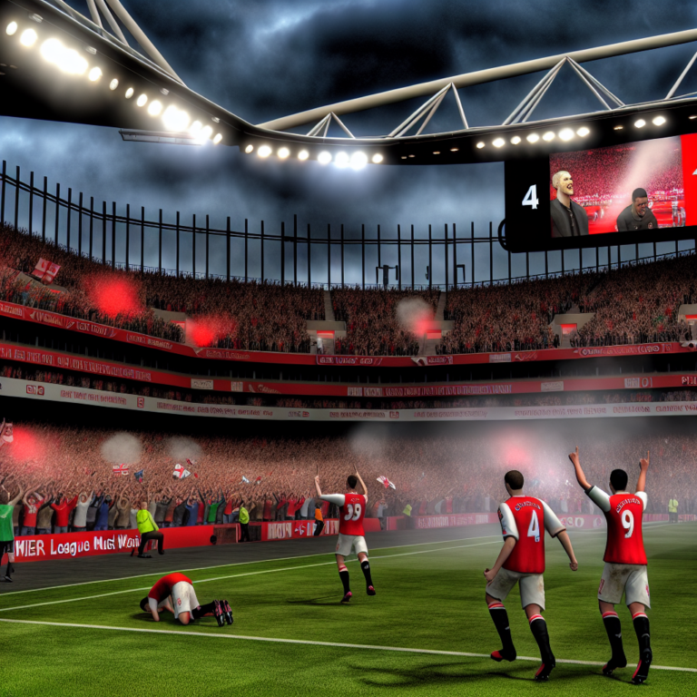 Arsenal vence a Ipswich en estadio lleno con jugadores celebrando