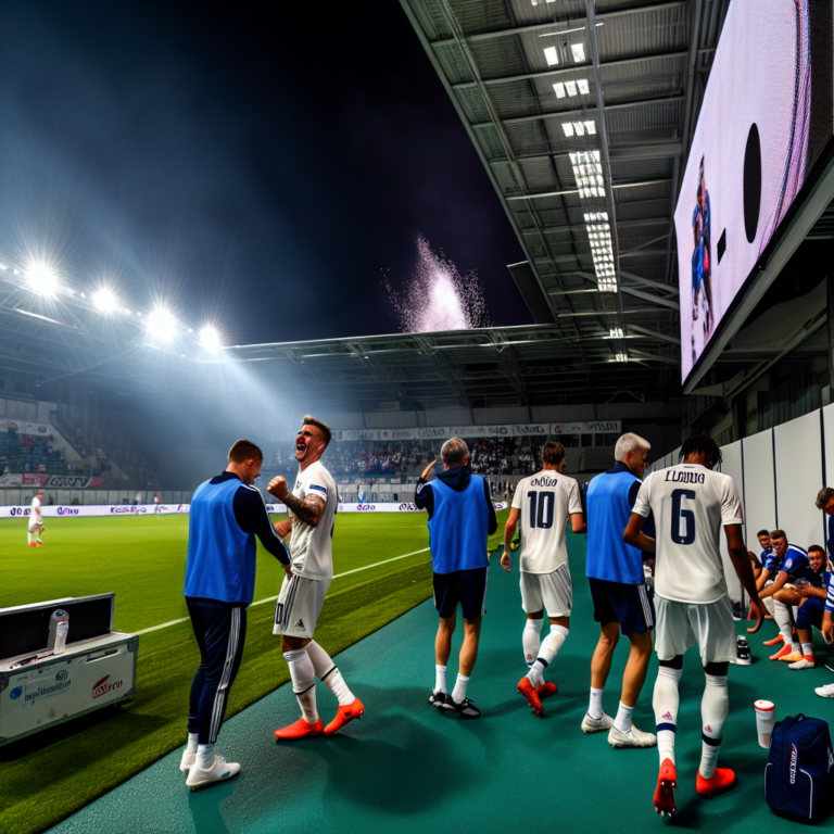 Real Madrid celebra con fuegos artificiales tras vencer a Getafe en estadio nocturno