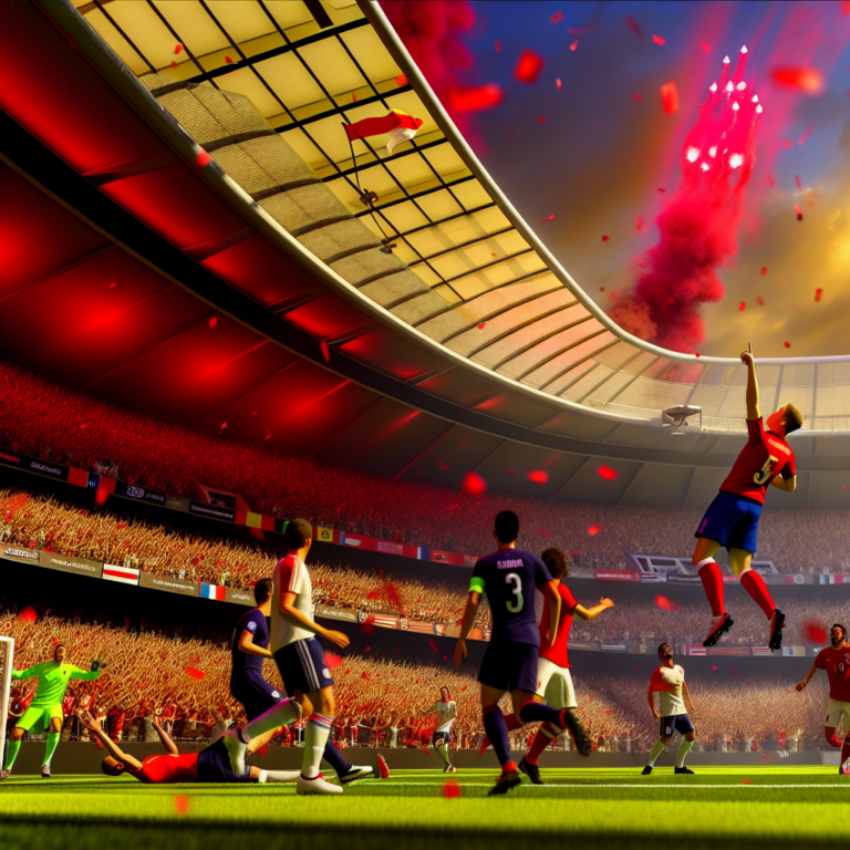 Jugador del Atlético Madrid celebra victoria ante Rayo Vallecano en estadio lleno