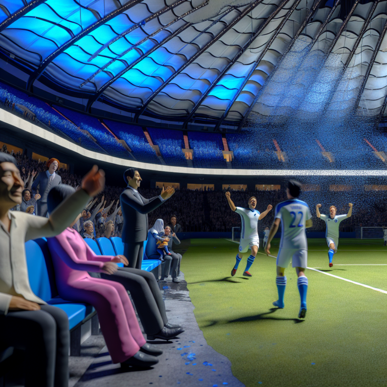 Jugadores de Whitecaps celebrando un gol emocionante en un estadio lleno durante un partido contra Inter Miami