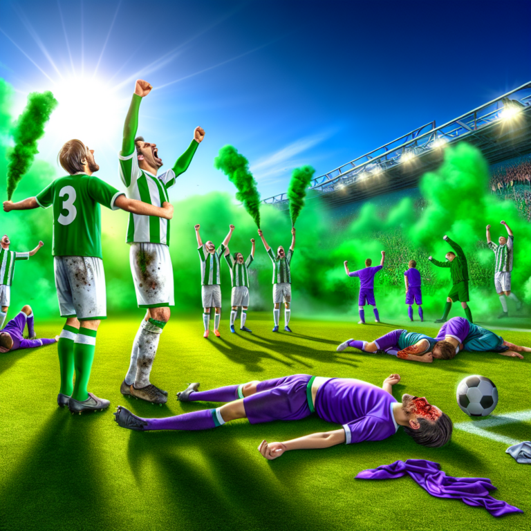Celebración del Betis tras golear al Valladolid en un partido vibrante