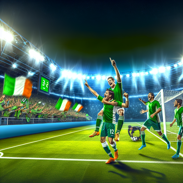 Jugadores de Atlético Nacional celebrando un gol crucial en estadio lleno