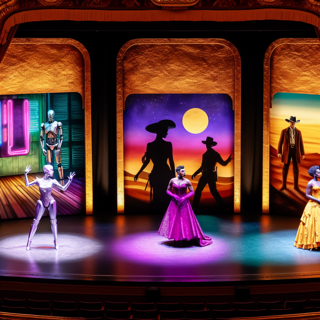 Descubre los Destacados del Teatro en las Nominaciones Tony 2025 Espectáculo de nominaciones Tony 2025 con actores en escenarios variados.