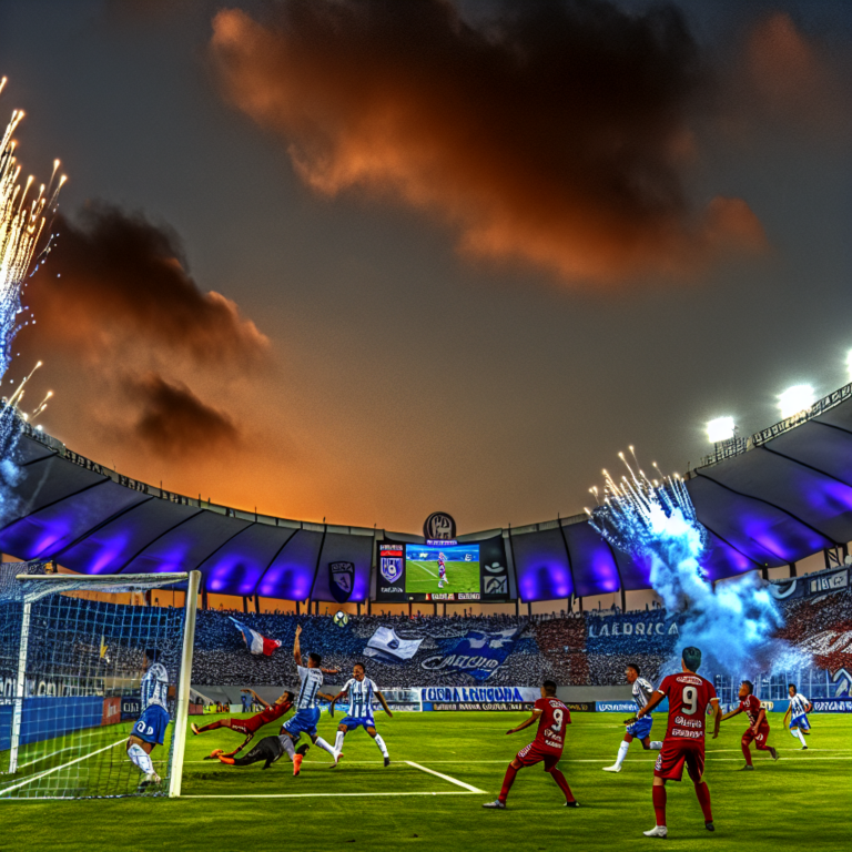Alianza Lima gol en estadio lleno durante el Torneo Apertura con fuegos artificiales