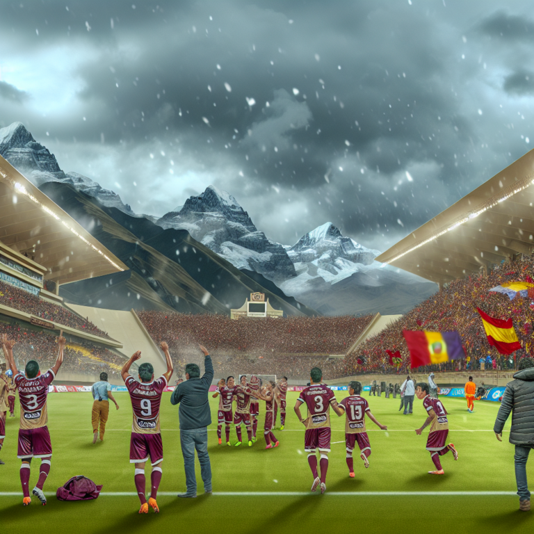 Boca Juniors celebrando liderazgo en el Apertura en estadio con montañas nevadas