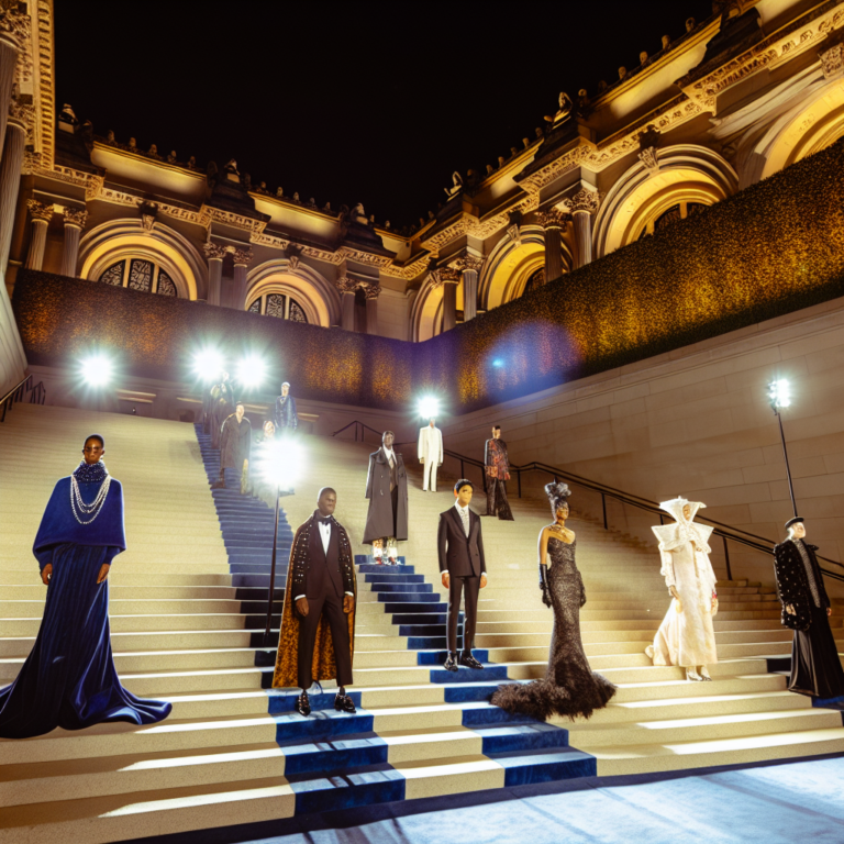 Elegantes atuendos en las escalinatas de la Met Gala 2025 con arte y moda