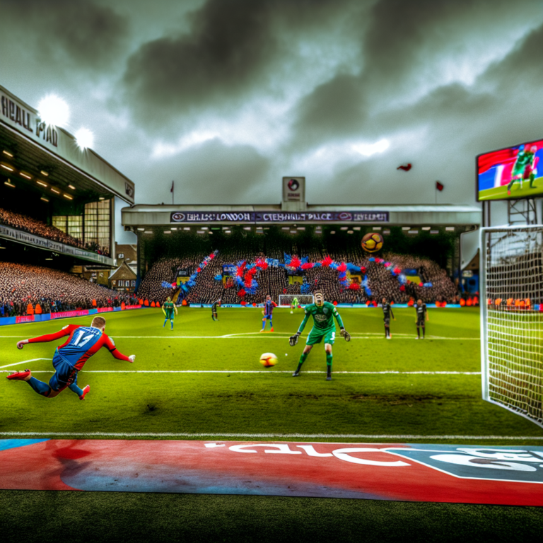 Gol en el empate entre Crystal Palace y Nottingham Forest en Selhurst Park
