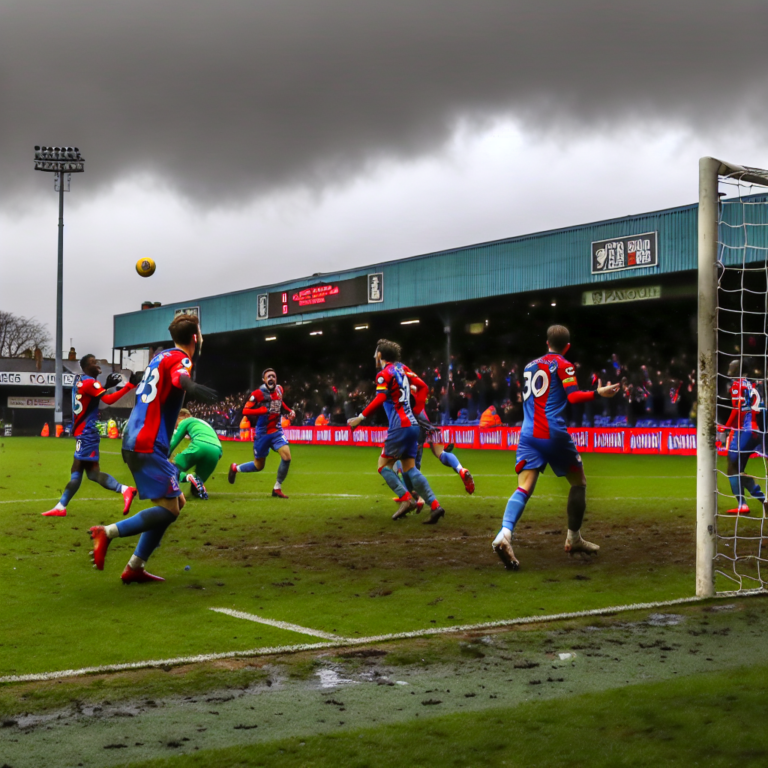 Jugadores de Crystal Palace y Nottingham Forest en acción durante un empate en partido de fútbol