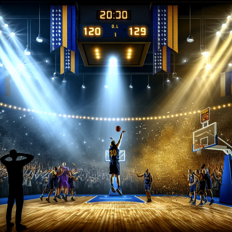 Jugador de los Pacers encestando en los últimos segundos para una remontada histórica.