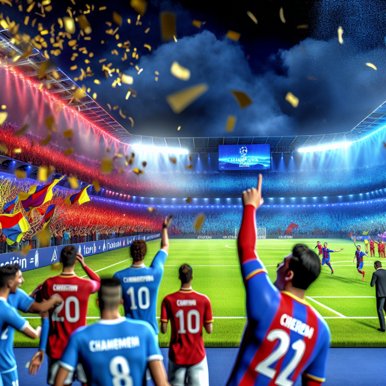 Jugadores celebran victoria del PSG sobre Arsenal en estadio lleno