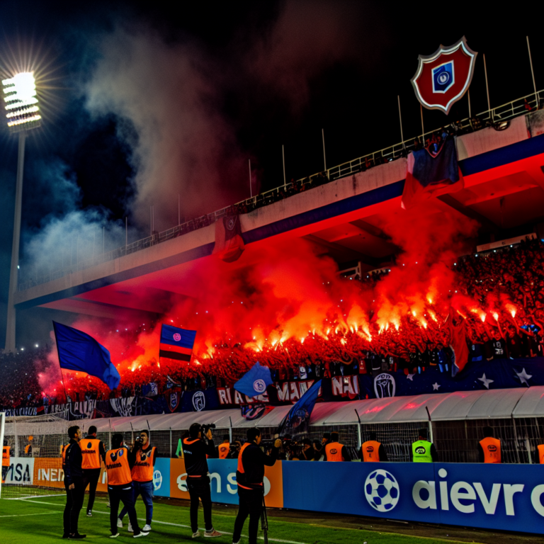 Hinchada de la U. de Chile enciende bengalas en estadio, enfrenta sanciones tras partido
