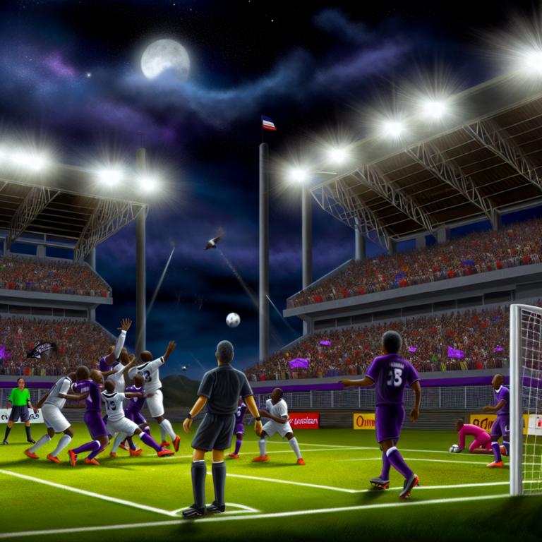 Partido nocturno en estadio lleno destacando el rendimiento de Saprissa