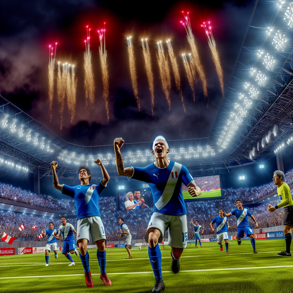 Triunfo y Alegría: Campeones de la Copa Libertadores 2025 Celebración de victoria en la Copa Libertadores 2025 con fuegos artificiales en estadio lleno