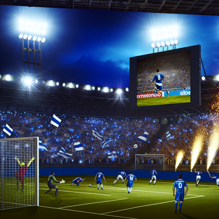 Jugador de Millonarios anotando gol en partido contra Deportivo Pereira ante público entusiasta