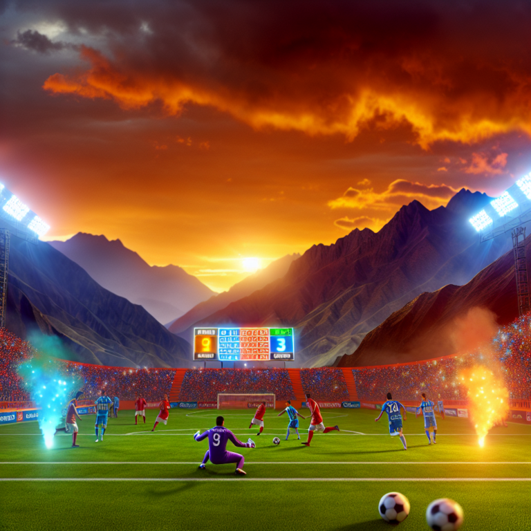Partido emocionante entre Ayacucho FC y Sporting Cristal con resultado 9-3 al atardecer