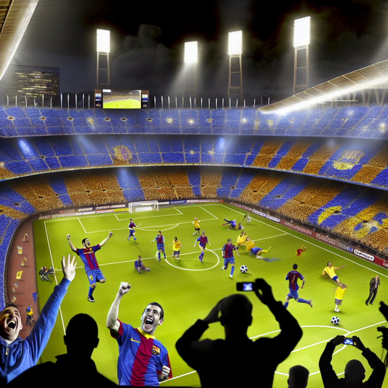Celebración en el Camp Nou tras Barcelona vencer al Real Madrid en vibrante partido