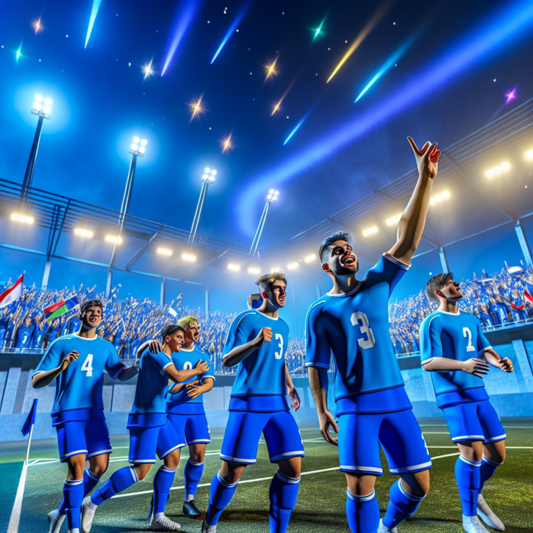 Equipo de fútbol celebra victoria que lleva a Cruz Azul a las semifinales bajo luces de estadio