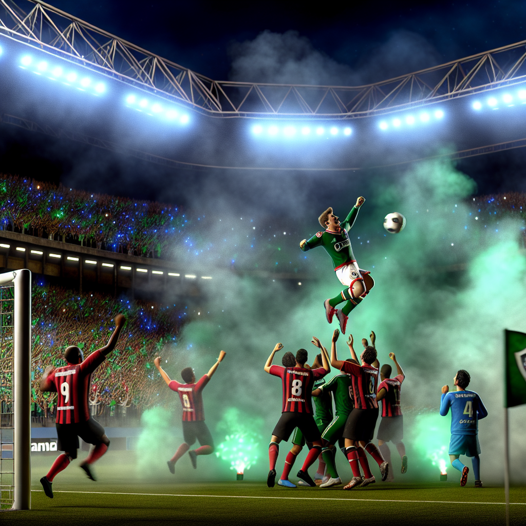 Palmeiras vence: un momento crucial contra São Paulo en vivo Jugador de Palmeiras cabeceando un balón en partido contra São Paulo