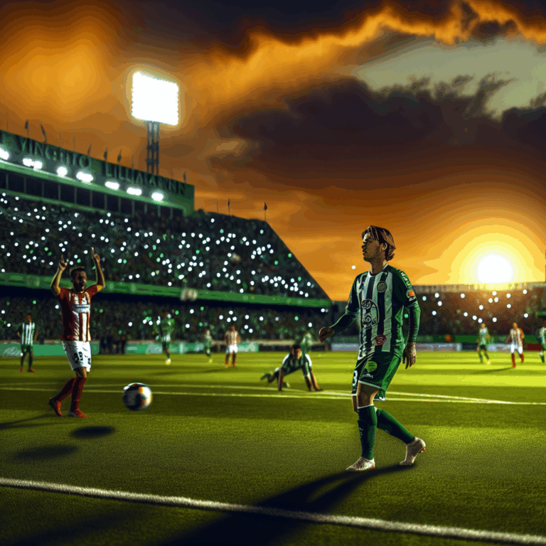 Jugadores de Betis y Osasuna en un emocionante empate al atardecer en el estadio